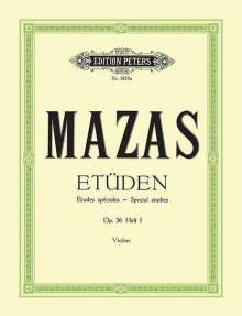 Jacques-Féréol Mazas: Etüden op. 36 / Etudes spéciales, Buch