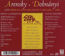 Anton Arensky (1861-1906): Streichquartett Nr.2 op.35, CD
