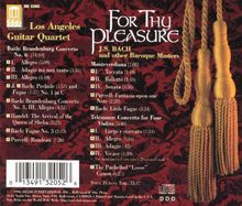 Los Angeles Guitar Quartet - For Thy Pleasure, CD