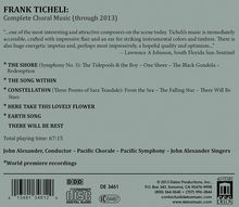 Frank Ticheli (geb. 1958): Sämtliche Chorwerke, CD