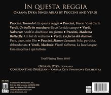 Oksana Dyka -In Questa Reggia, CD