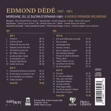 EDMOND DÉDÉ (1827 – 1901) MORGIANE, OU, LE SULTAN D'ISPAHAN (1887) A WORLD PREMIERE RECORDING. CD1 und CD2 mit Titellisten.