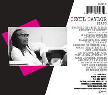 Cecil Taylor (1929-2018): Indent, CD