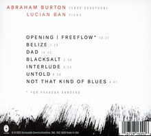 Lucian Ban &amp; Abraham Burton: Blacksalt: Live At The Baroque Hall 2018, CD
