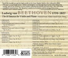 Ludwig van Beethoven (1770-1827): Violinsonaten Nr.1-10, 4 CDs