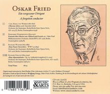 Oskar Fried - Ein vergessener Dirigent, CD