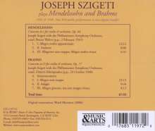Joseph Szigeti spielt Mendelssohn &amp; Brahms, CD