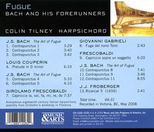 Colin Tilney - Bach And His Forerunners, CD