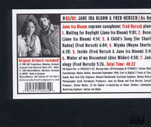 Jane Ira Bloom (geb. 1955): As One, CD
