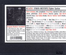 Strata Institute: Cipher Syntax, CD