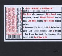 Tim Berne (geb. 1954): Lowlife: The Paris Concert I, CD