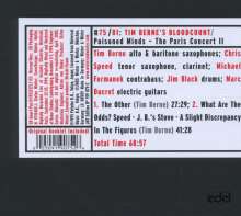 Tim Berne (geb. 1954): Poisoned Minds: The Paris Concert II, CD