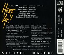 Michael Marcus (geb. 1952): Here At, CD