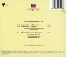 Alexander Borodin (1833-1887): Symphonien Nr.1 &amp; 2, CD
