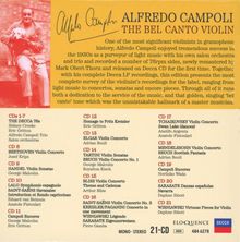 Alfredo Campoli - The Bel Canto Violin, 21 CDs