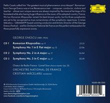 George Enescu (1881-1955): Symphonien Nr.1-3 (opp.13,17,21), 3 CDs