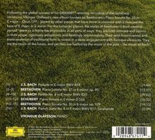 Texte: J.S. BACH, BEETHOVEN, SCHUBERT. Hintergrund: dichte grüne Vegetation.