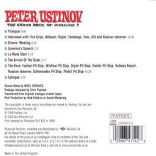 Peter Ustinov: The Grand Prix Of Gibraltar, CD
