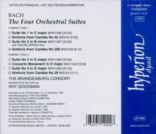 Johann Sebastian Bach (1685-1750): Orchestersuiten Nr.1-4, 2 CDs