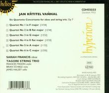 Johann Baptist (Jan Krtitel) Vanhal (1739-1813): Oboenquartette op.7 Nr.1-6, CD
