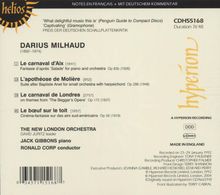 Darius Milhaud (1892-1974): La Carnaval d'Aix f.Klavier &amp; Orch., CD