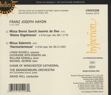 Joseph Haydn (1732-1809): Messen Nr.7 &amp; 14, CD