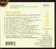 War's Embers - Englische Lieder, CD