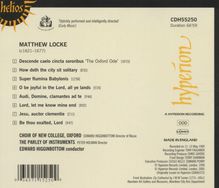 Matthew Locke (1622-1677): Anthems,Motets,Ceremonial Music, CD