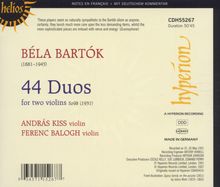 Bela Bartok (1881-1945): 44 Duos für 2 Violinen, CD