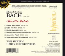 Johann Sebastian Bach (1685-1750): Motetten BWV 225-230, CD