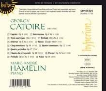 Georges Catoire (1861-1926): Klavierwerke, CD