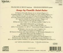 Camille Saint-Saens (1835-1921): Lieder, CD