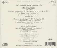 Henry Litolff (1818-1891): Concertos Symphoniques Nr.3 &amp; 5 für Klavier &amp; Orchester, CD