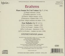 Johannes Brahms (1833-1897): Balladen op.10 Nr.1-4, CD