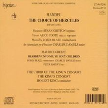 Georg Friedrich Händel (1685-1759): The Choice of Hercules, CD