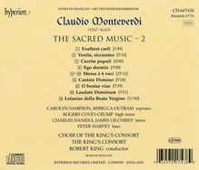 Claudio Monteverdi (1567-1643): Geistliche Musik Vol.2, CD