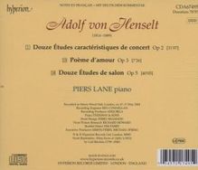 Adolph Henselt (1814-1889): Etüden für Klavier, CD