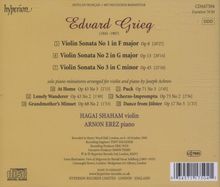 Edvard Grieg (1843-1907): Sonaten f.Violine &amp; Klavier Nr.1-3, CD