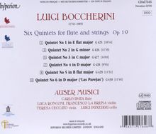Luigi Boccherini (1743-1805): Flötenquintette G.425-430 (op.19 Nr.1-6), CD