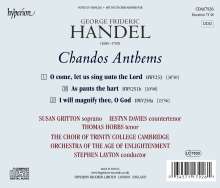 Georg Friedrich Händel (1685-1759): Chandos Anthems Nr.5a,6a,8, CD