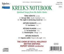 Tonu Korvits (geb. 1969): Kreek's Notebook, CD