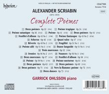 Alexander Scriabin (1872-1915): Klavierwerke "Complete Poemes", CD
