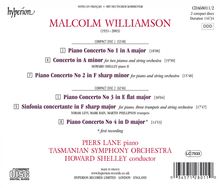 Malcolm Williamson (1931-2003): Die Klavierkonzerte, 2 CDs