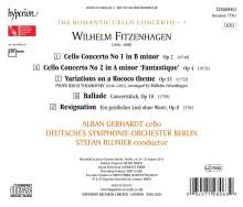 Wilhelm Fitzenhagen (1848-1890): Cellokonzerte Nr.1 &amp; 2, CD