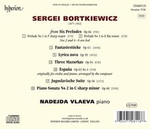 Serge Bortkiewicz (1877-1952): Klaviersonate Nr.2, CD