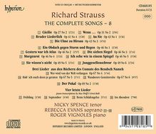 Richard Strauss (1864-1949): Sämtliche Klavierlieder Vol.8, CD