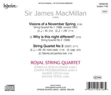 James MacMillan (geb. 1959): Streichquartette Nr.1-3, CD