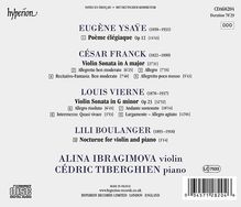Alina Ibragimova - Ysaye / Franck / Vierne / Boulanger, CD