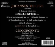 Johannes de Cleve (1528-1582): Missa Rex Babylonis, CD