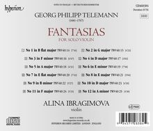 Georg Philipp Telemann (1681-1767): Fantasien für Violine Nr.1-12, CD